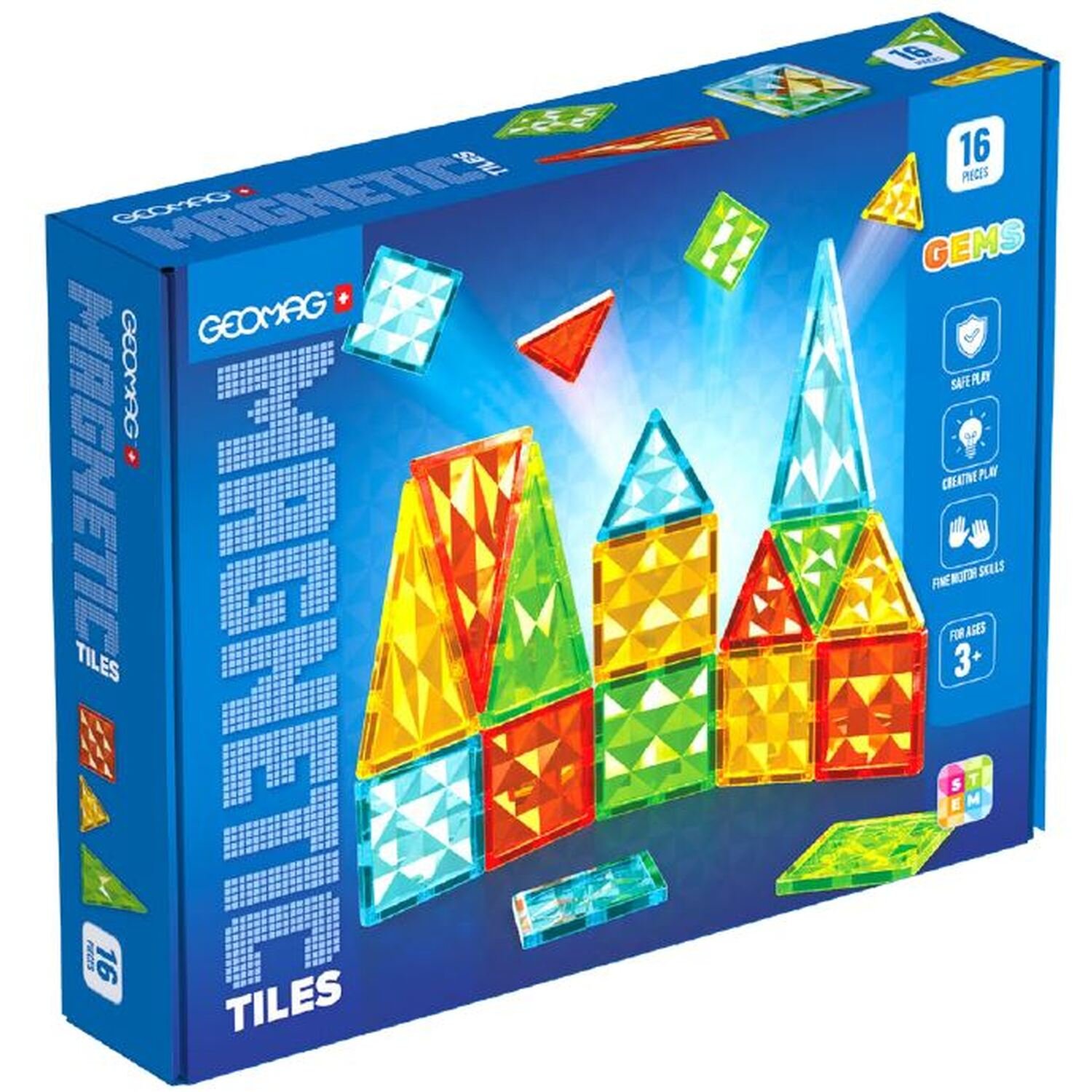 Magnetic Tiles Geomag Gems 16pcs