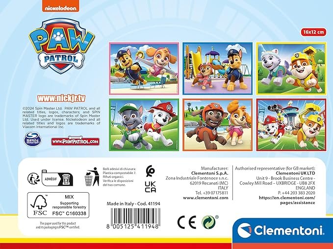 Clementoni Paw Patrol 12 Cube Puzzle - Figura 2