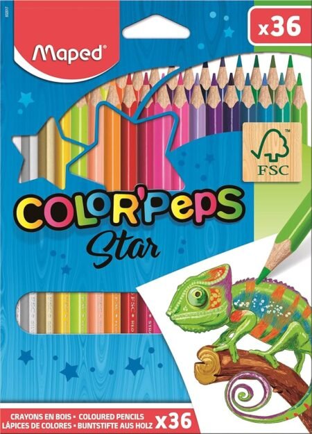 Maped Color Peps Star – Set me 36 lapsa ngjyrues