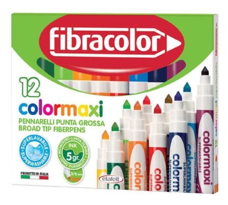 Fiber Pen Colormaxi Fibracolor 12set