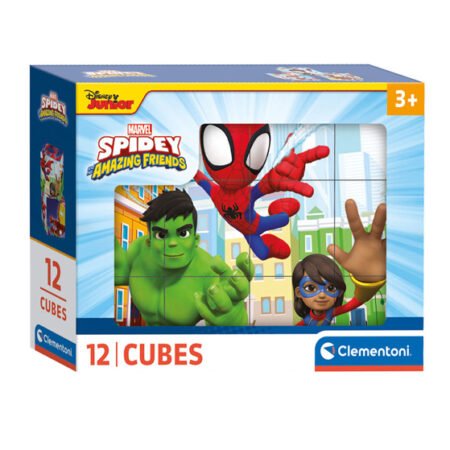 Clementoni Block Puzzle Spidey and His Amazing Friends, 12pcs.