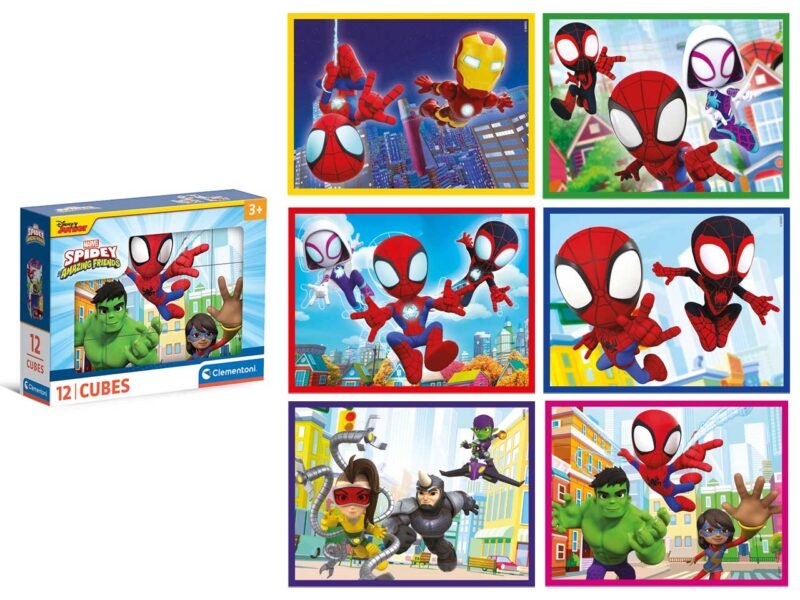 Clementoni Block Puzzle Spidey and His Amazing Friends, 12pcs ...